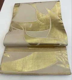 ⚫︎中古⚫︎丸帯⚫︎アンティークな箔一丁の熨斗柄⚫︎婚礼に！cool 