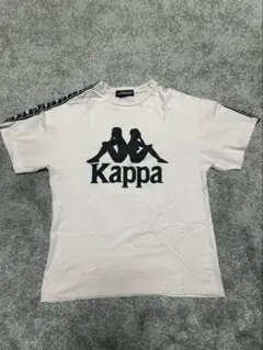 Kappa ベージュ Tシャツ ロゴプリント