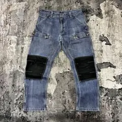 36×32 Carhartt 超レア フェード 雰囲気抜群 膝パッチワーク