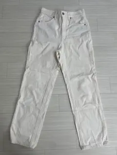 GU ホワイト ストレートデニム ハイウエスト