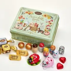 新品カファレル チョコレート缶 アミーチ・デッラ・フォレスタ ネコ柄うさぎのサムネイル