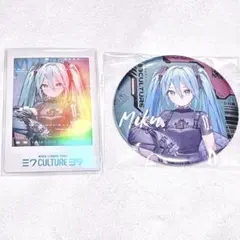 初音ミク 39culture 2022 fashion 缶バッジ　チェキ風カード