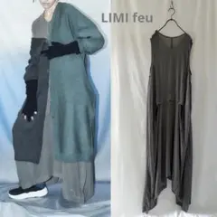 LIMI feu リミフゥ 変形ドレープカットソー チュニック ヨウジヤマモト