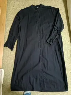 UNIQLO ネイビー バンドカラーシャツワンピース Mサイズ