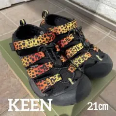キーン KEEN ニューポートH2 イエロー&ブラック 21㎝ サンダル
