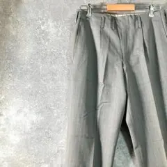 70-80s スラックス　ビンテージ　グレー　ストライプ　TALONジップ