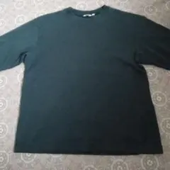 UNIQLO U エアリズム Tシャツ L ダークグリーン