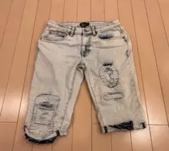 STEVE'S JEANS ダメージ加工 クロップドパンツ 30x30 y2kのサムネイル