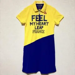 lecoqsportif GOLF ルコックゴルフ　イエロー　ブルー　ワンピース