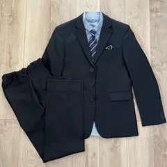 《美品》170㎝　キッズ フォーマルスーツ ブラック 卒業式　オリバーハウス