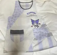 クロミ エプロン 紫色 チェック柄 サンリオ