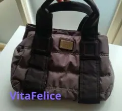 VitaFelice パープル キルティング トートバッグ