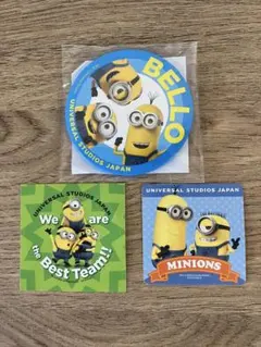 【非売品】USJ限定配布 ミニオンズシール2枚セット／ユニバ アンケート特典