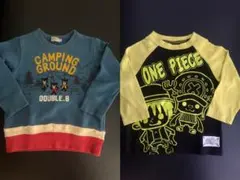 ミキハウス mikihouse ダブルビー トレーナー＆ワンピース柄ロンT