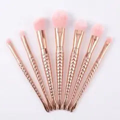 メイクブラシセット 7本 ゴールド