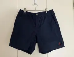 POLO Ralph Laurenネイビー チノショートパンツ 刺繍ロゴ M
