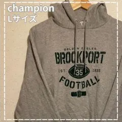 champion カレッジロゴ フットボール パーカー Lサイズ 古着 ゆるダボ