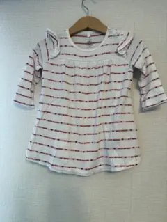 美品 PETIT BATEAU ベビーTシャツ・レギンスセット 12m/74㎝