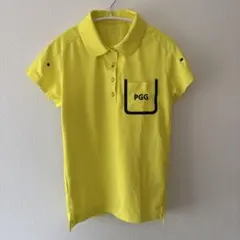 未使用　pggポロシャツ　パーリーゲイツ　ゴルフウェア　♡イエロー