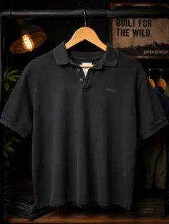 Patagonia ポロシャツ ブラック 短丈のサムネイル