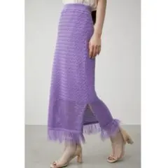 匿名配送⭐︎AZULby moussy クロシェニットタイトスカートS