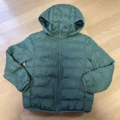 ユニクロ　キッズ140 ダウン　カーキ
