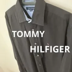 TOMMY HILFIGER ブラック長袖シャツ S/P