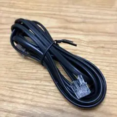 【未使用】電話線　モジュラーケーブル 1.95m 黒〜即購入OK〜