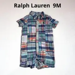 ラルフローレン　チェックシャツ　ロンパース チェック柄　9M