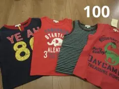 美品　サイズ100　★3can4on　半袖Tシャツ・タンクトップ　サンカンシオンのサムネイル