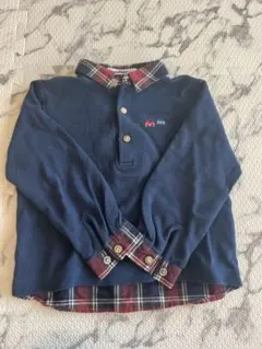 familiar 長袖カットソー 100cm ネイビー