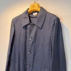【極微品】Giannetto リネン シャツコート 44 ジャンネット