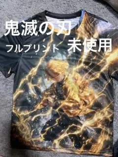 我妻善逸。アニメキャラクター プリント Tシャツ Sサイズ。鬼滅の刃。