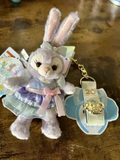 TDS 20周年 ステラルーぬいぐるみバッチ　カチューシャホルダー セット