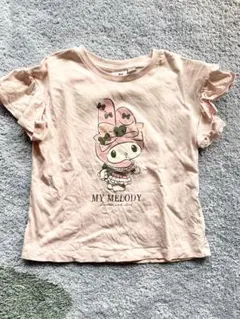 GU MY MELODY マイメロディ フリル袖 Tシャツ 130サイズ ピンク