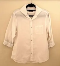 Men's Bigi ホワイト七分袖シャツのサムネイル
