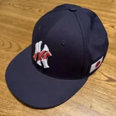 New York Yankees ベースボールキャップ 日本国旗刺繍
