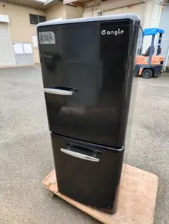 736美品✨ エディオン レトロインバーターおしゃれブラック2ドア冷蔵庫