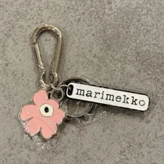 marimekko マリメッコ キーホルダー キーリング ピンク