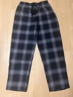 GU フランネルイージーパンツ(オンブレチェック・Sサイズ)