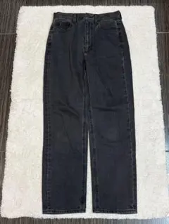 GU ハイウエスト ストレートデニム