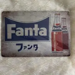 貴重ビンテージ！FANTA ホーロー看板 レトロ当時物！ ファンタ　両面タイプ！ 貴重ビンテージ！FANTA ホーロー看板 レトロ当時物！ ファンタ 両面