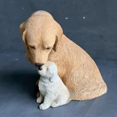 ラブラドール 親子 置物 オブジェ 犬 インテリア サンディキャスト　0415