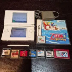DS本体白 純正アダプタ　ソフト　セット