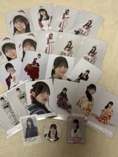 櫻坂46 幸坂茉莉乃生写真　缶バッジ　ステッカー　マグネット　22点まとめ売り