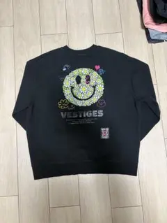 秋服おすすめ　BARON ブラック スウェット トレーナー