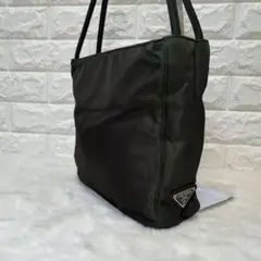 PRADA プラダ　ナイロン　ハンドバッグ　トートバッグ　ブラック 黒 グリーン