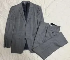 COMME CA MENグレンチェックスーツ