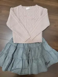 メゾピアノ　セーター　スカート　2023福袋Aセット　120