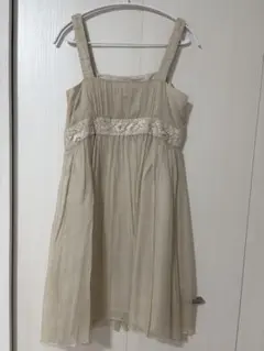 rouge vif ベージュ シフォン ノースリーブ ワンピース 刺繍のサムネイル
